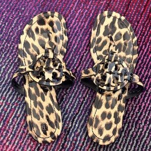 Tory Burch Leopard Pattern Sandals